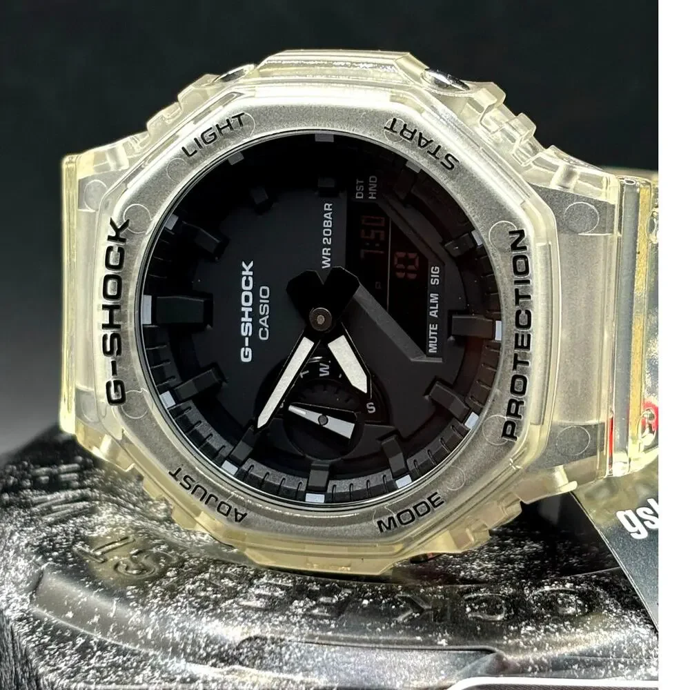 Casio G-Shock GA2100SKE-7A Clear Skeleton Watch NIBWT